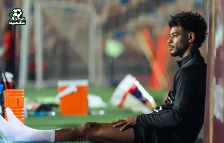 إصابة نبيل عماد دونجا أثناء مباراة الزمالك والمقاولون العرب في الدوري المصري