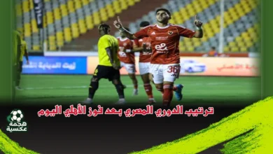 ترتيب الدوري المصري بعد فوز الأهلي اليوم على كهرباء الإسماعيلية